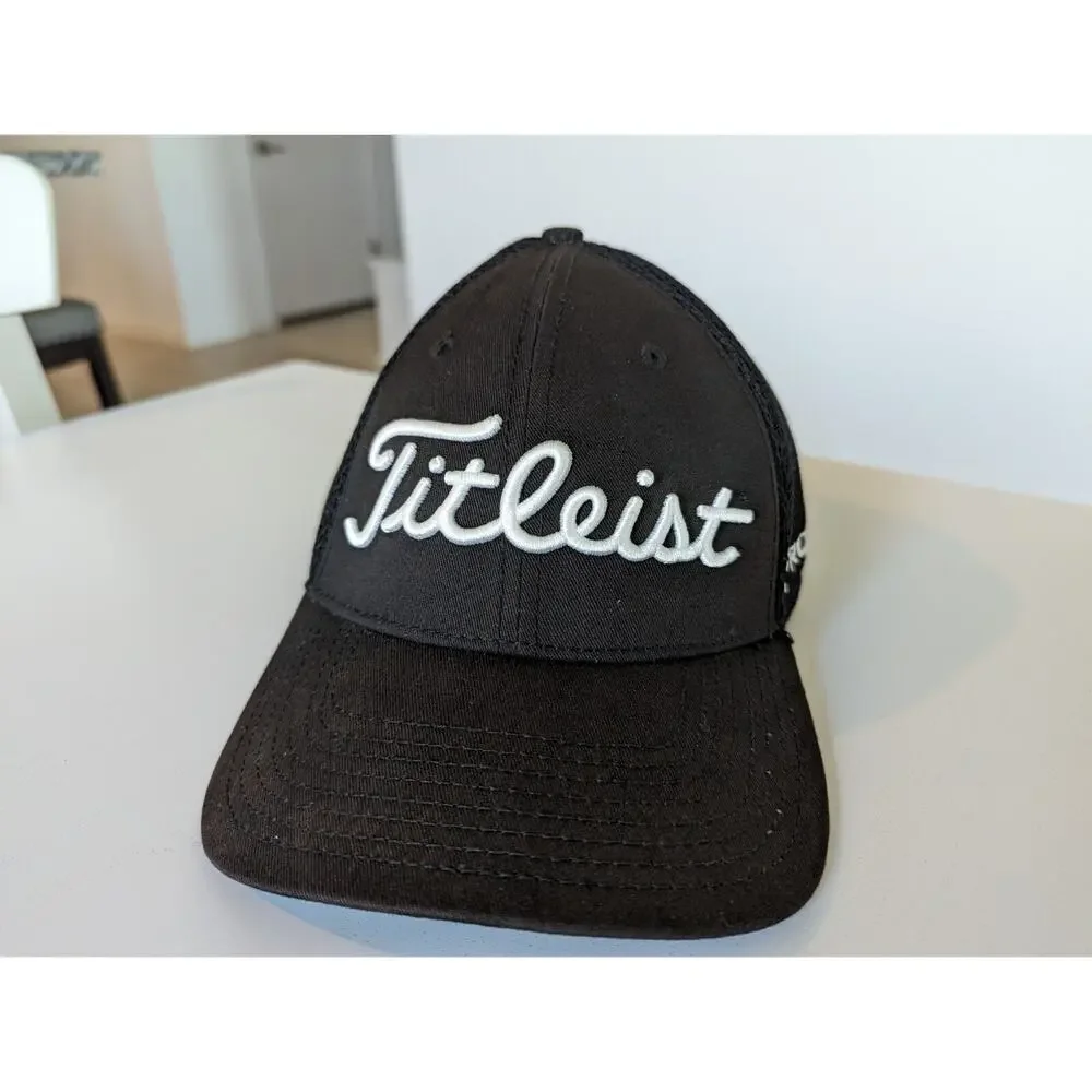 Titleist L/XL FJ Pro V1 Men's Golf Hat Cap Headwear Accessory Mesh Back Black